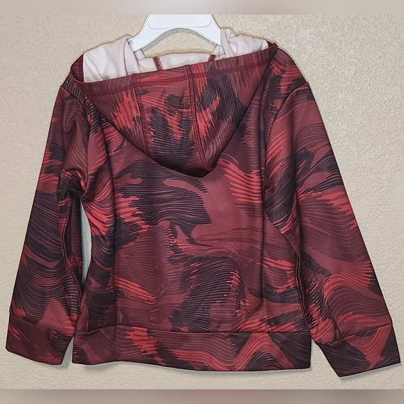 Adidas Boys Burgundy  Pullover Hoody Size 4 - Picture 2 of 11